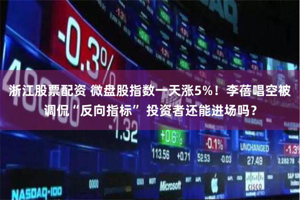 浙江股票配资 微盘股指数一天涨5%！李蓓唱空被调侃“反向指标” 投资者还能进场吗？